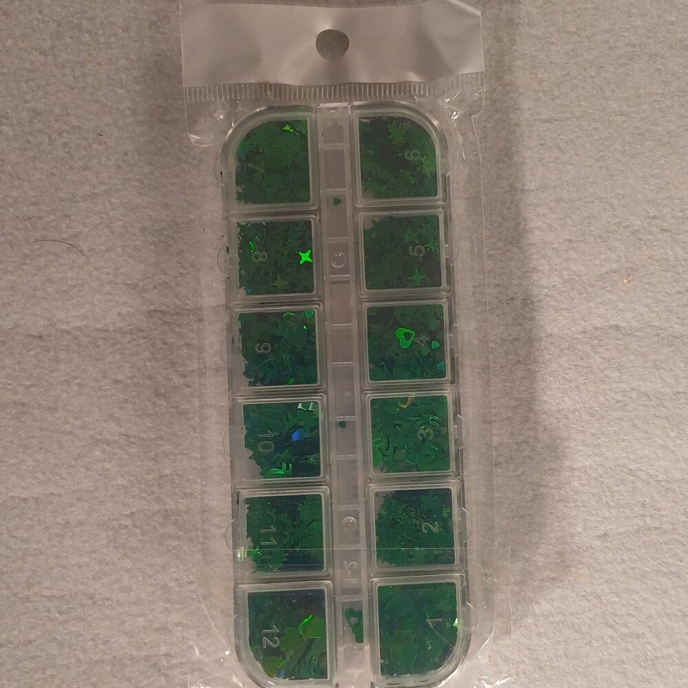 NWT Nail Glitter Green Glitter for Nails St Patricks Day St Pattys Paddys Day